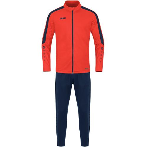 Jako Trainingsanzug Polyester Power - flame/marine (Grösse: 44) von Jako