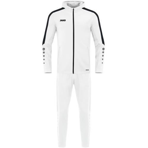 Jako Trainingsanzug Polyester Power mit Kapuze - weiß (Grösse: 4XL) von Jako