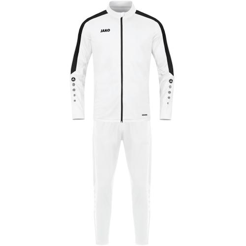 Jako Trainingsanzug Polyester Power - weiß (Grösse: M) von Jako