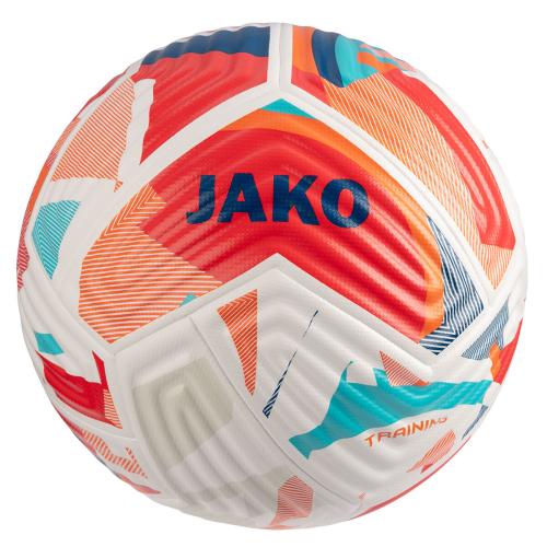 Jako Trainingsball Flow - weiß/fluo red/navy (Grösse: 5) von Jako