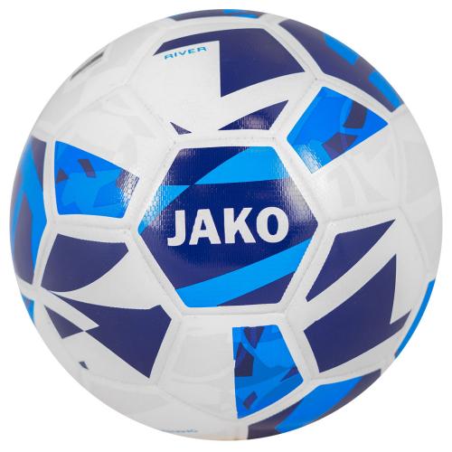 Jako Trainingsball River - weiß/navy (Grösse: 5) von Jako