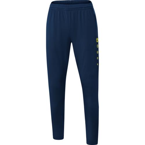 Jako Trainingshose Premium Damen - marine/neongelb (Grösse: 36) von Jako