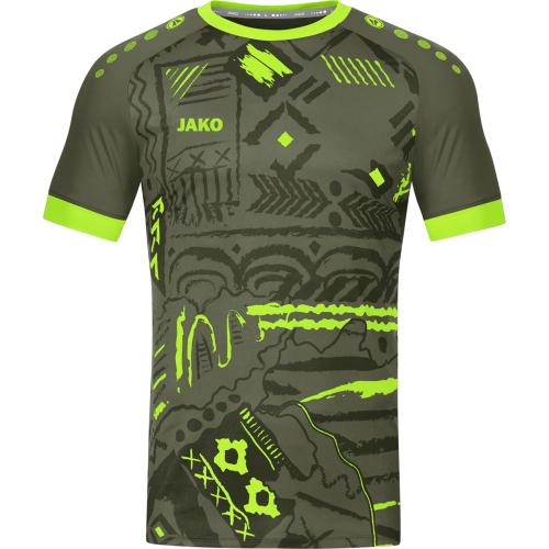 Jako Trikot Tropicana - khaki/neongrün (Grösse: S) von Jako