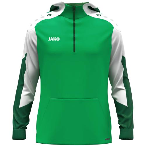 Jako Zip Hoodie Dynamic - grün/weiß/dunkelgrün (Grösse: XL) von Jako