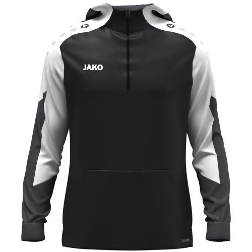 Jako Zip Hoodie Dynamic - schwarz/weiß/anthrazit (Grösse: S) von Jako