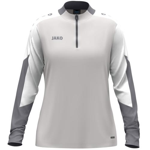 Jako Ziptop Dynamic Damen - hellgrau/weiß/grau (Grösse: XL (46/48)) von Jako