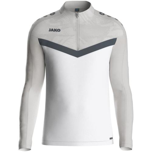 Jako Ziptop Iconic - weiss/soft grey/anthra light (Grösse: XXL) von Jako