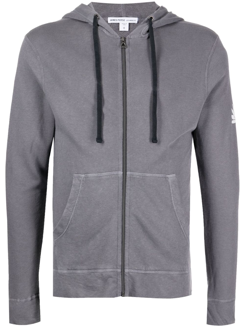 James Perse Malibu Shoreline zip-up hoodie - Grey von James Perse