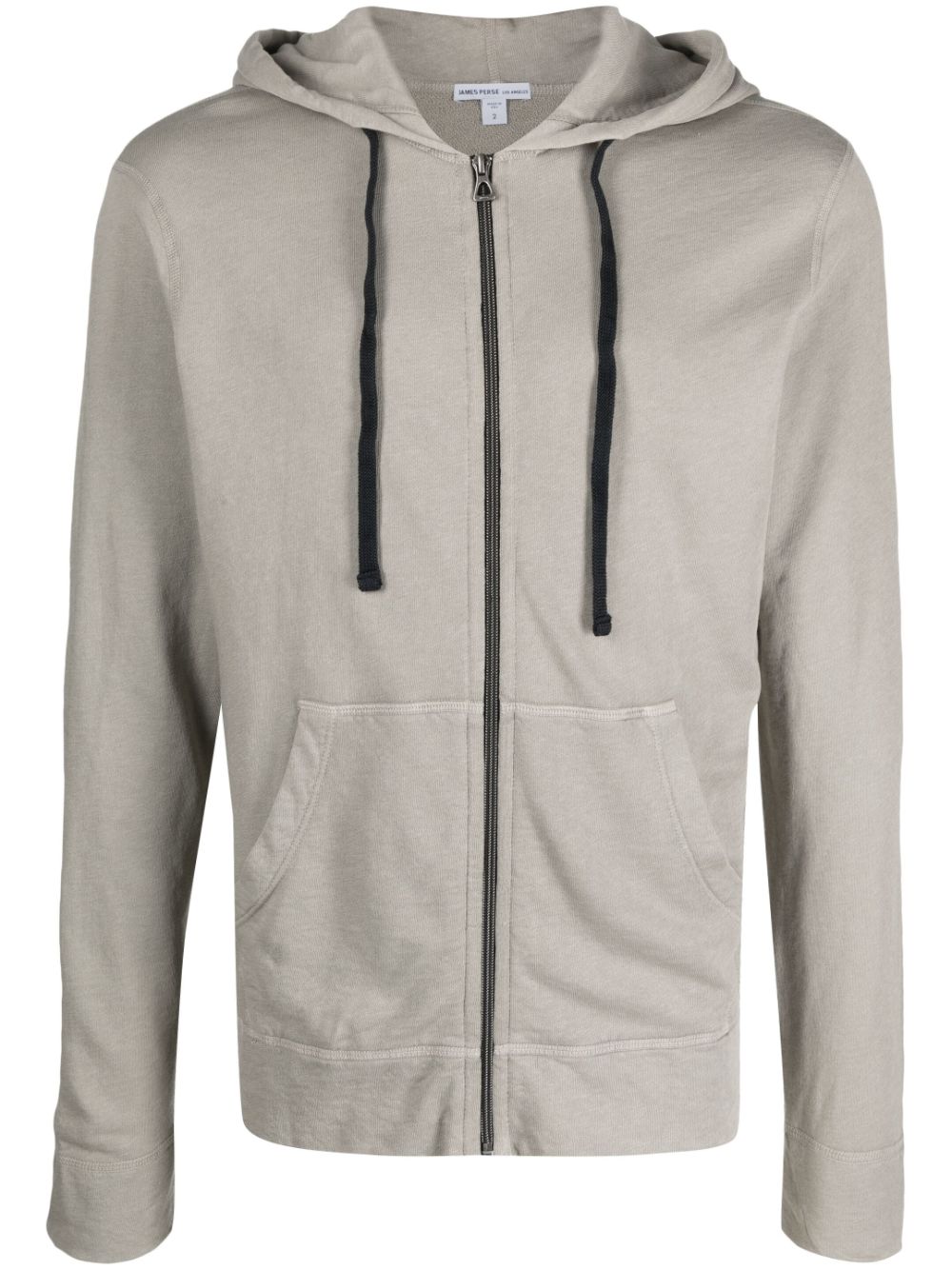 James Perse Supima-cotton zip-up hoodie - Grey von James Perse