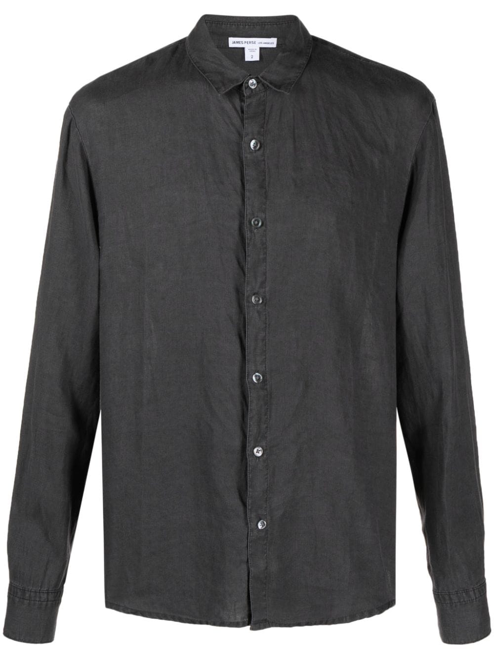 James Perse classic-collar linen shirt - Grey von James Perse