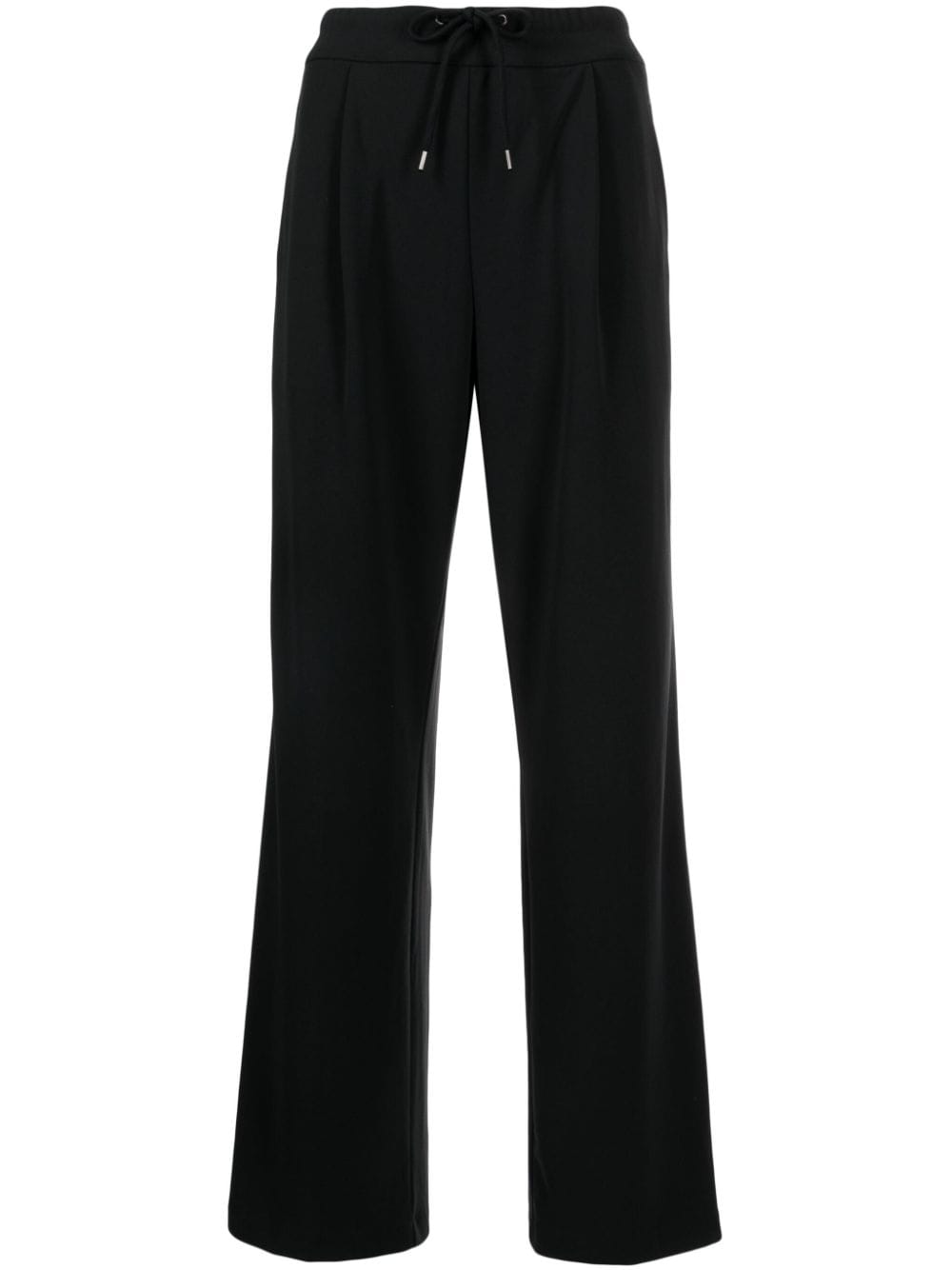 James Perse drawstring-waist straight-leg trousers - Black von James Perse