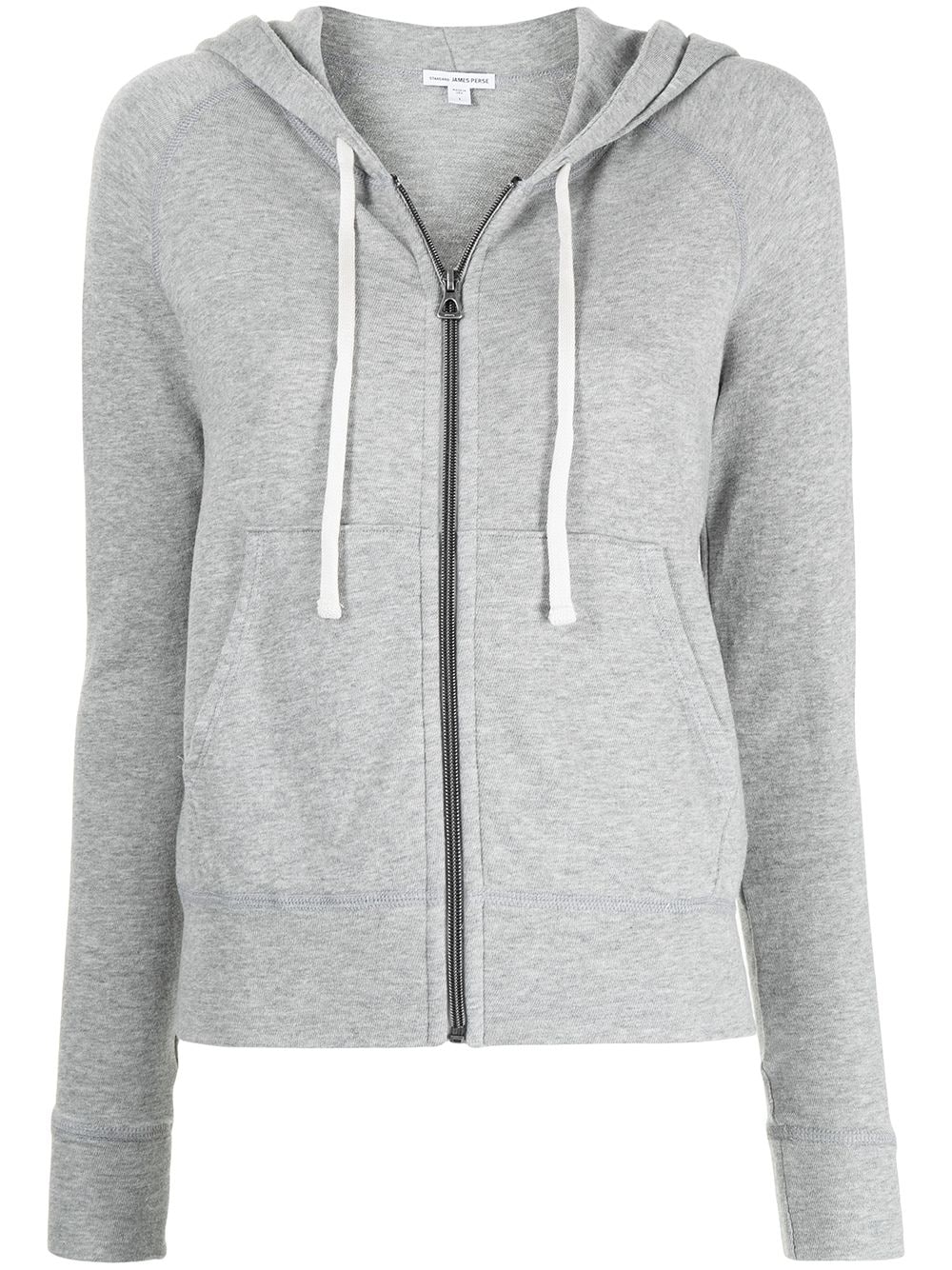 James Perse fleece drawstring hoodie - Grey von James Perse
