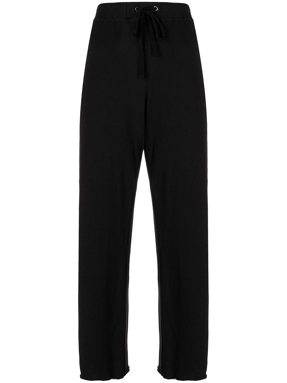 James Perse french-terry cropped track pants - Black von James Perse