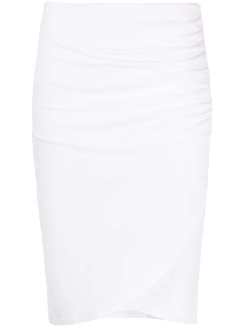 James Perse gathered midi skirt - White von James Perse