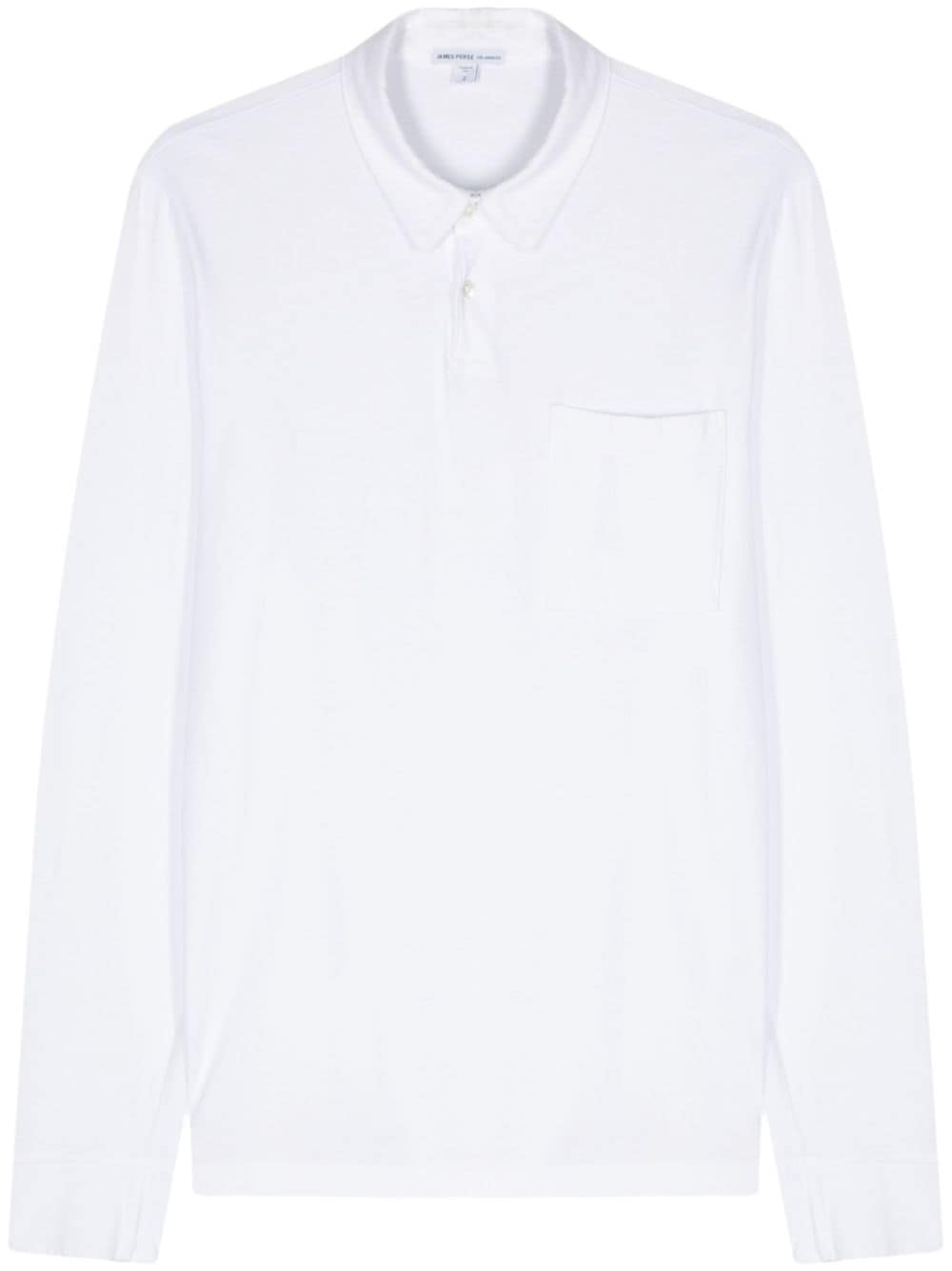 James Perse jersey longsleeved polo shirt - White von James Perse