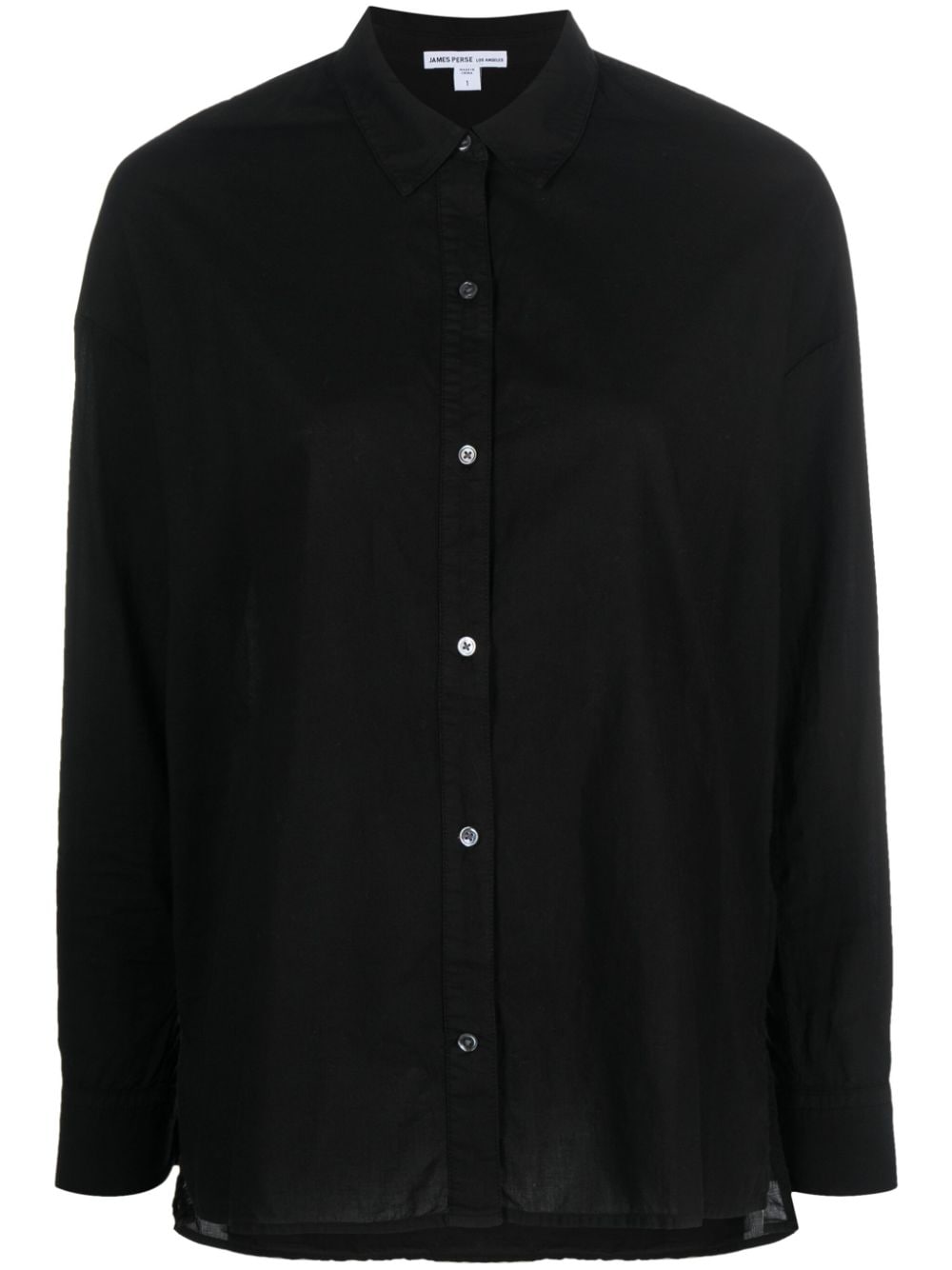 James Perse long-sleeve cotton shirt - Black von James Perse