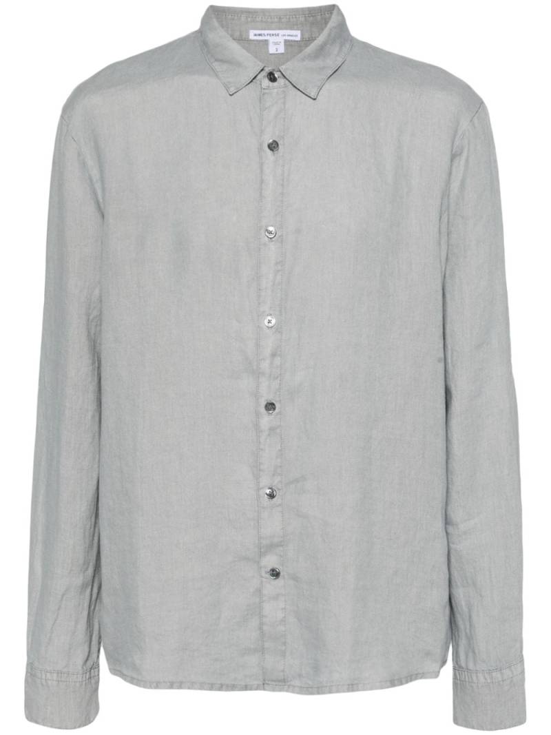 James Perse long-sleeve linen shirt - Blue von James Perse