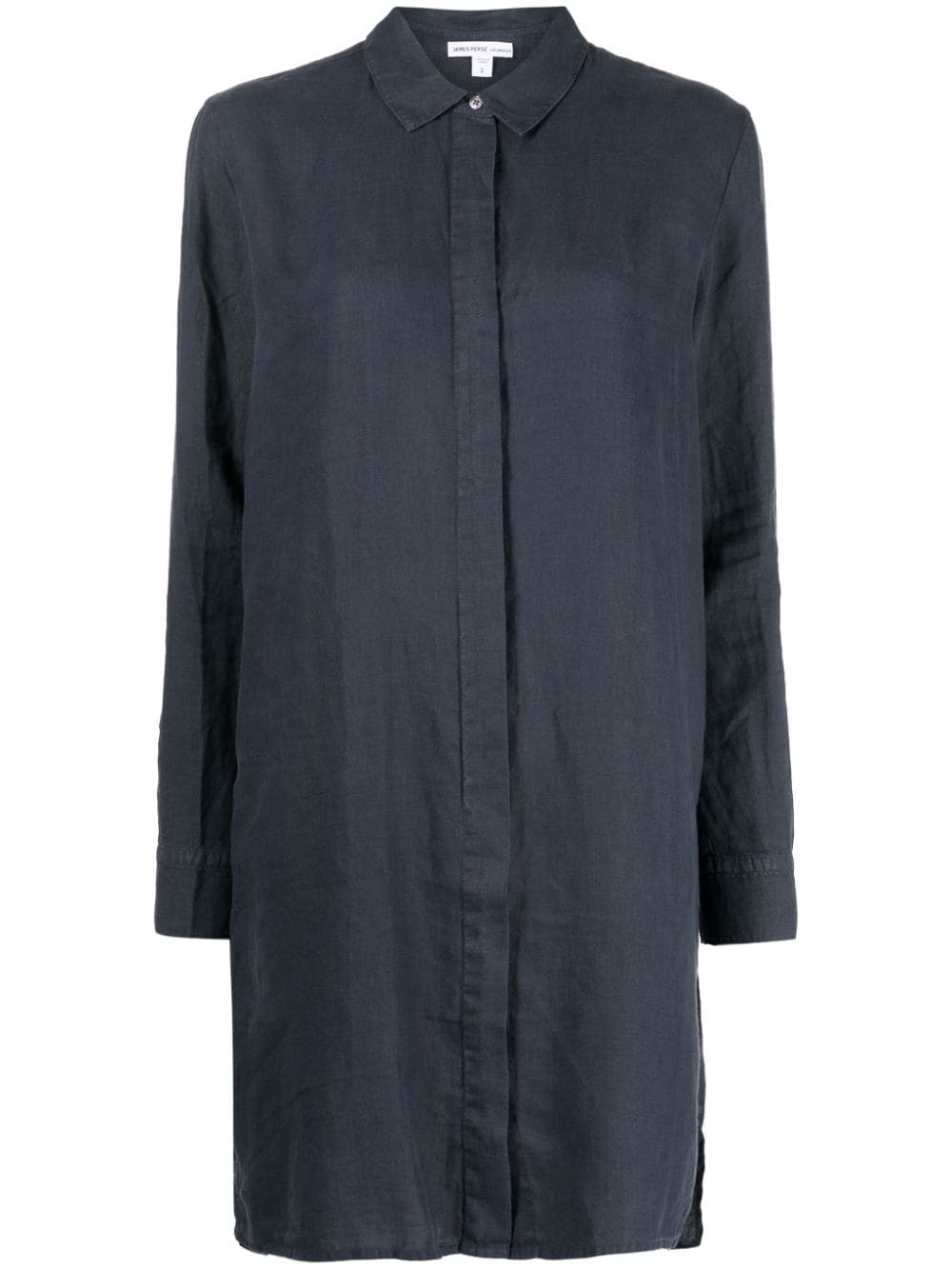 James Perse long-sleeve linen shirt dress - Blue von James Perse