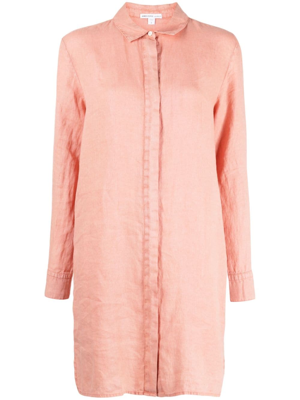 James Perse long-sleeve linen shirt dress - Pink von James Perse