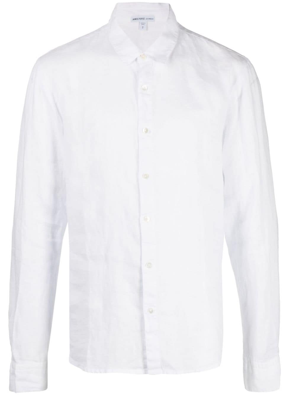 James Perse long-sleeved linen shirt - White von James Perse