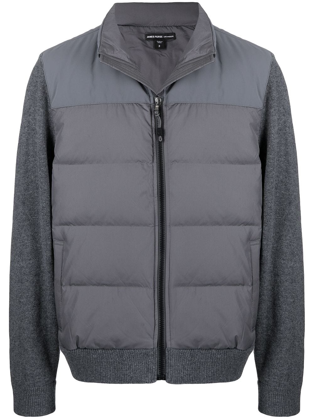 James Perse mixed-media down-padded jacket - Grey von James Perse