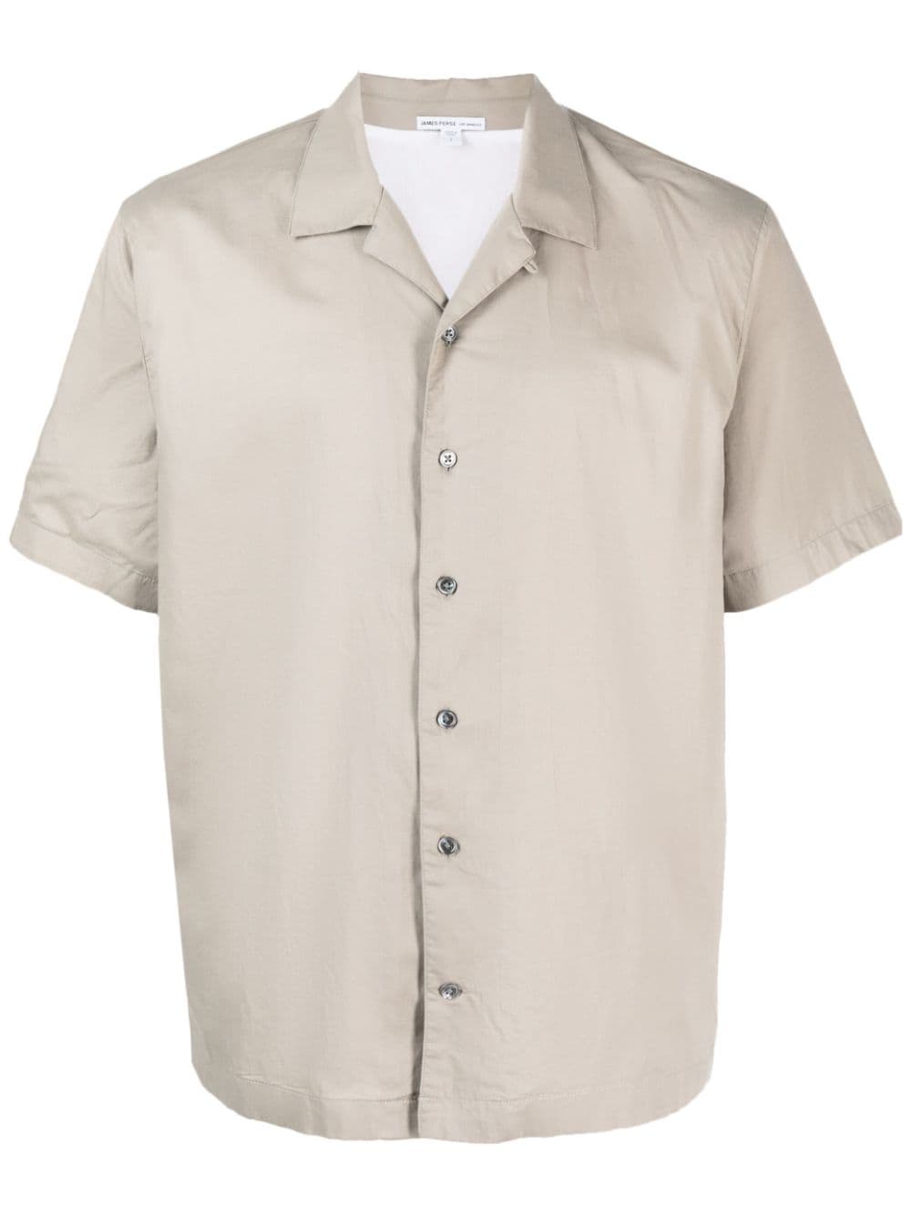 James Perse short-sleeves buttoned poplin shirt - Grey von James Perse