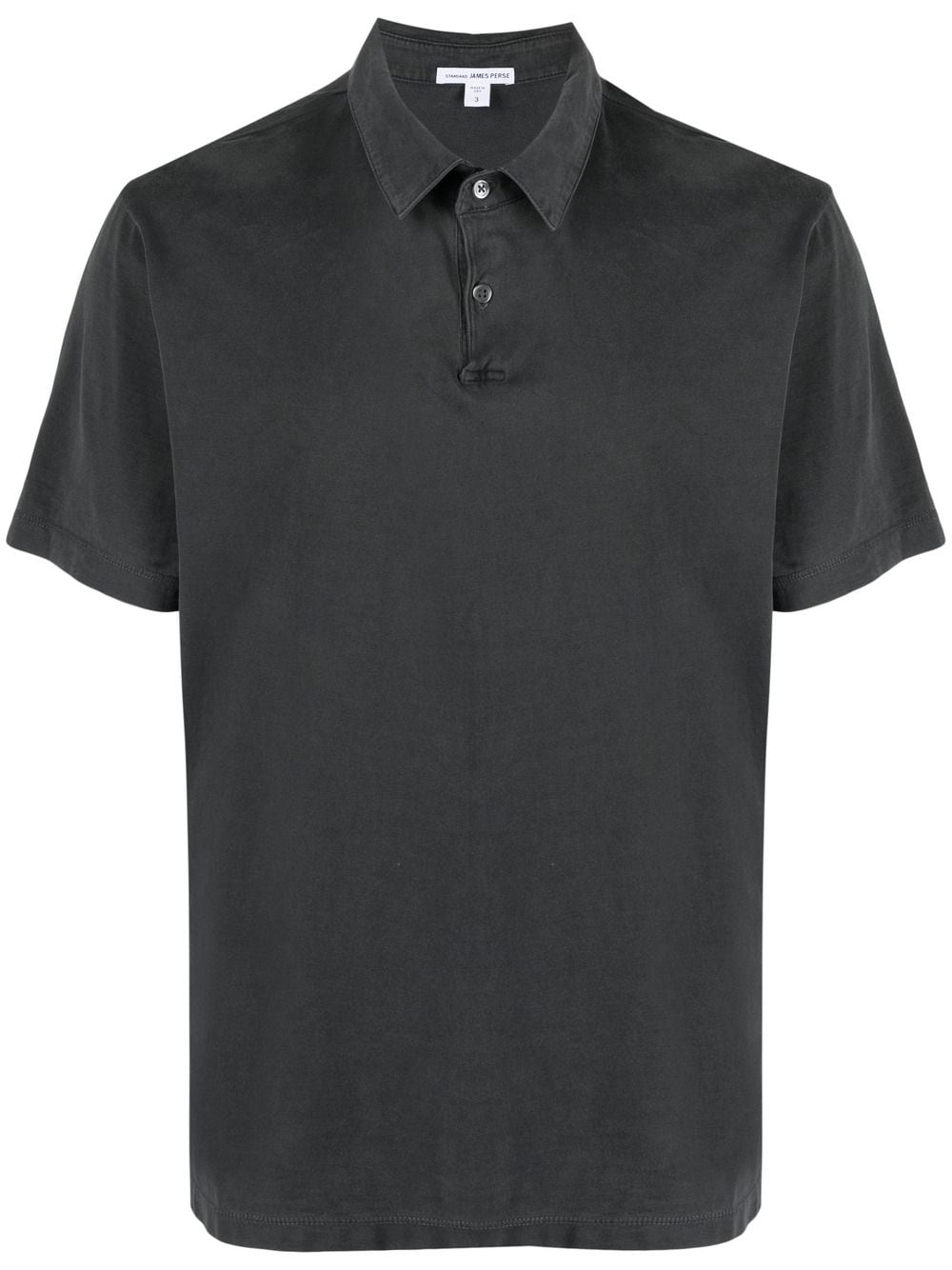 James Perse sueded-jersey polo shirt - Grey von James Perse