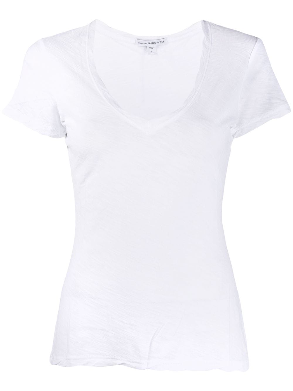 James Perse twist seam T-shirt - White von James Perse