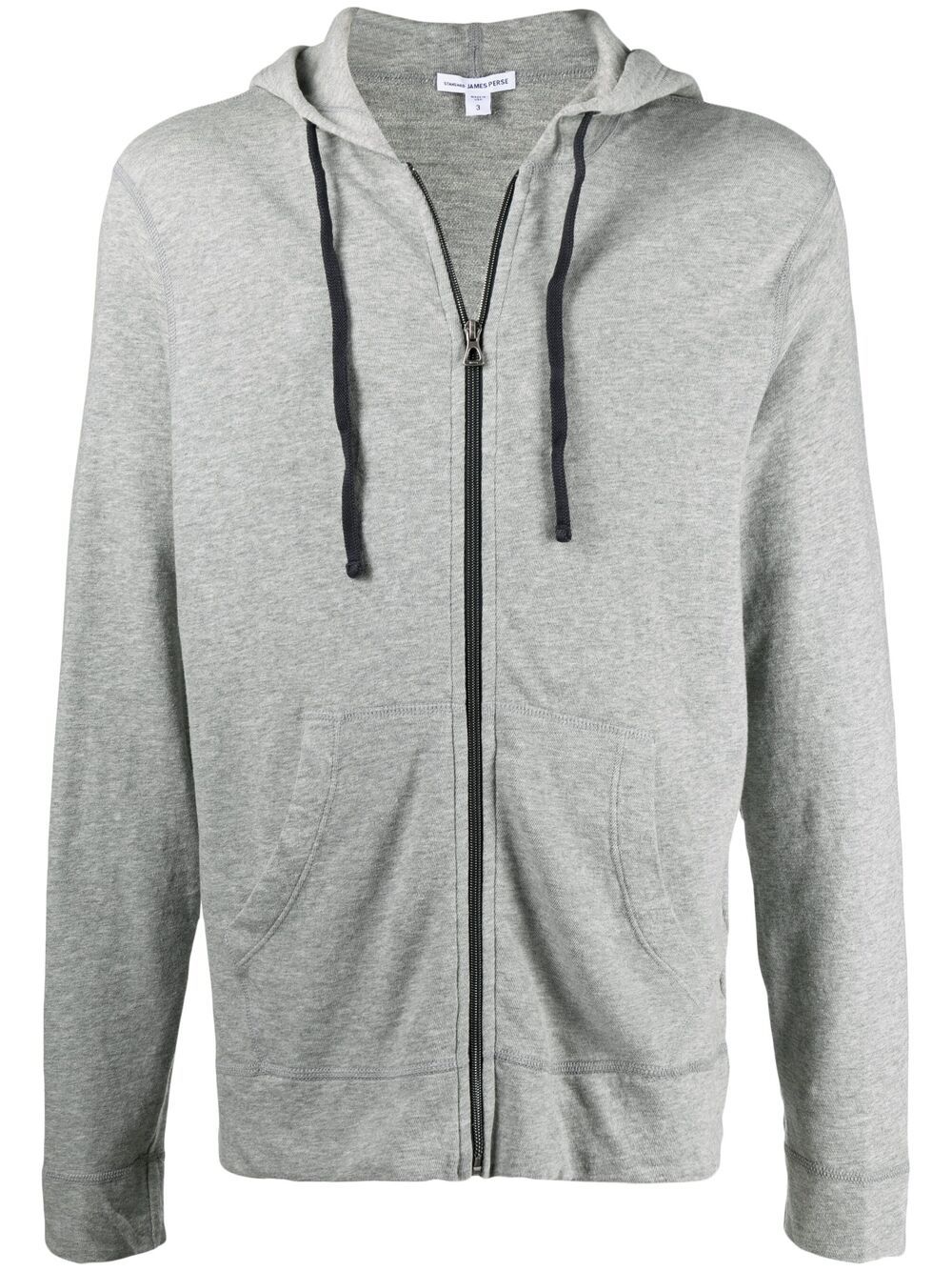 James Perse vintage cotton zip-front hoodie - Grey von James Perse