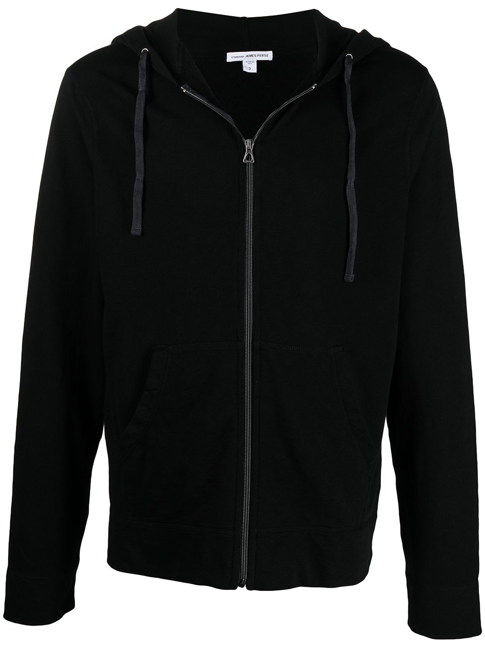 James Perse vintage-fleece hoodie - Black von James Perse