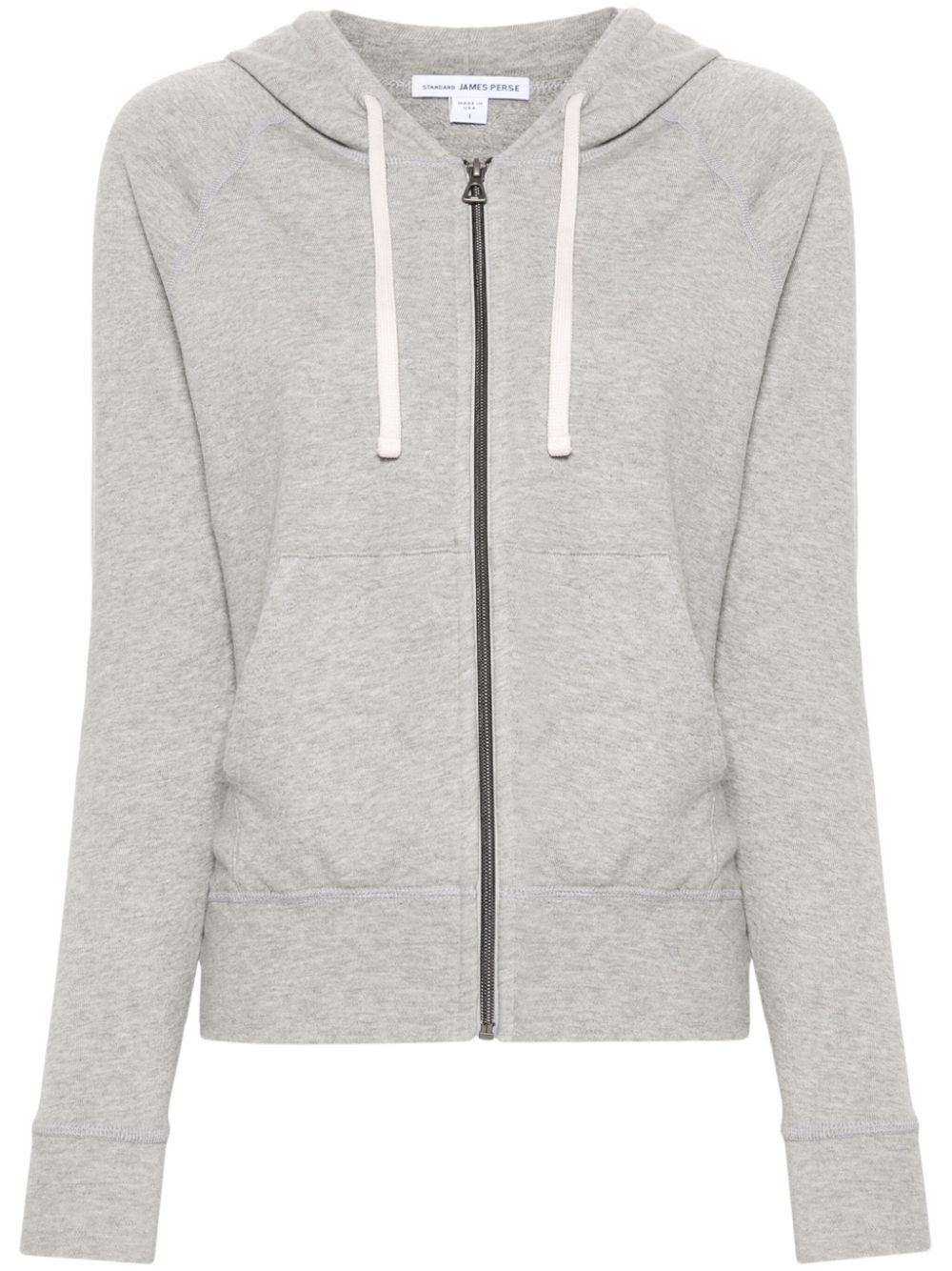 James Perse zip-up cotton hoodie - Grey von James Perse