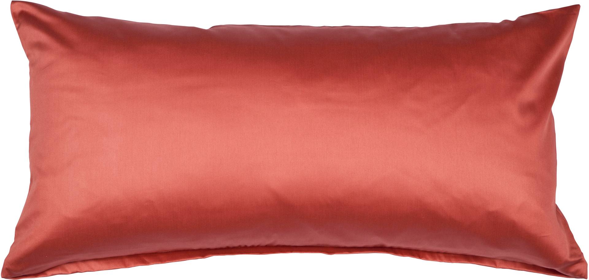 Janine Kissenbezug »Colors Mako Satin«, (2 St.), mit Reissverschluss, uni Kissenhülle, feinfädig, 100% Baumwolle von Janine