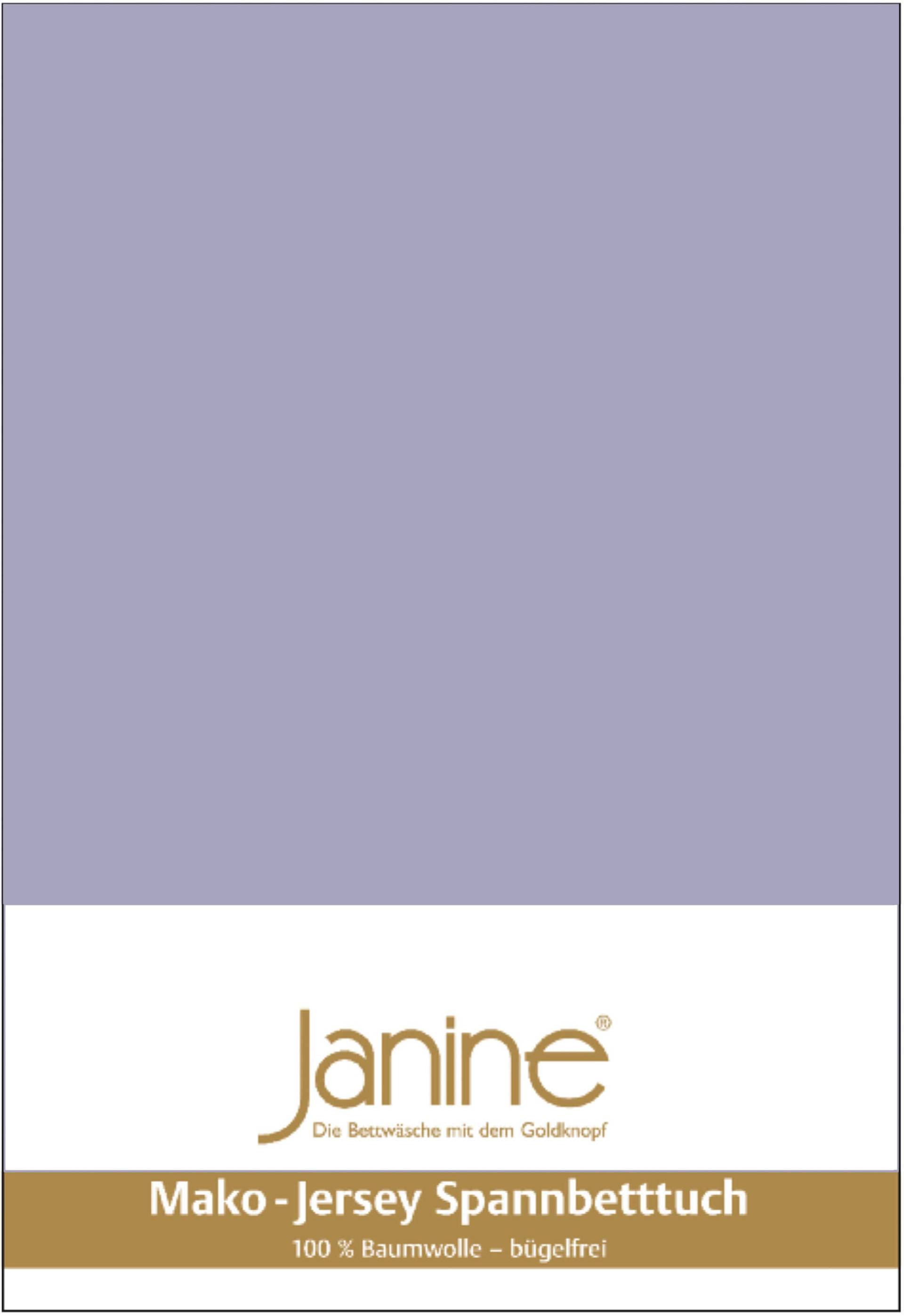 Janine Spannbettlaken »MAKO-FEINJERSEY 5007«, aus 100% Baumwolle, für Matratzen bis 26 cm Höhe von Janine