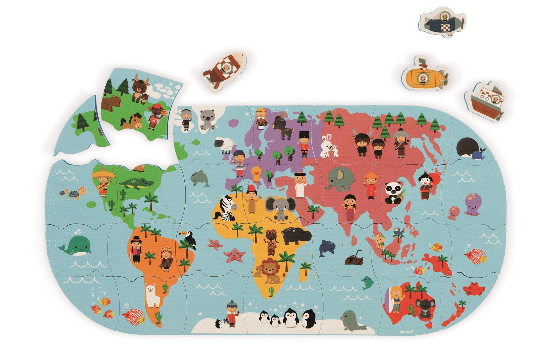 Janod Badespielzeug »Weltkarten-Puzz« von Janod