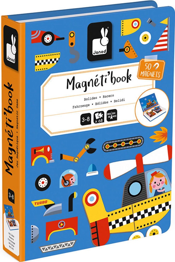 Janod Lernspielzeug »Magnetbuch - Fahrzeuge« von Janod