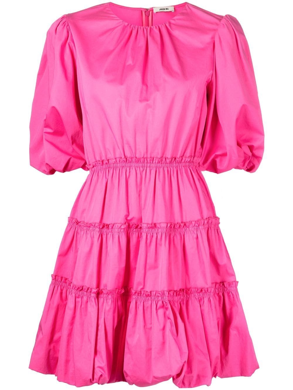 Jason Wu balloon-sleeved poplin dress - Pink von Jason Wu