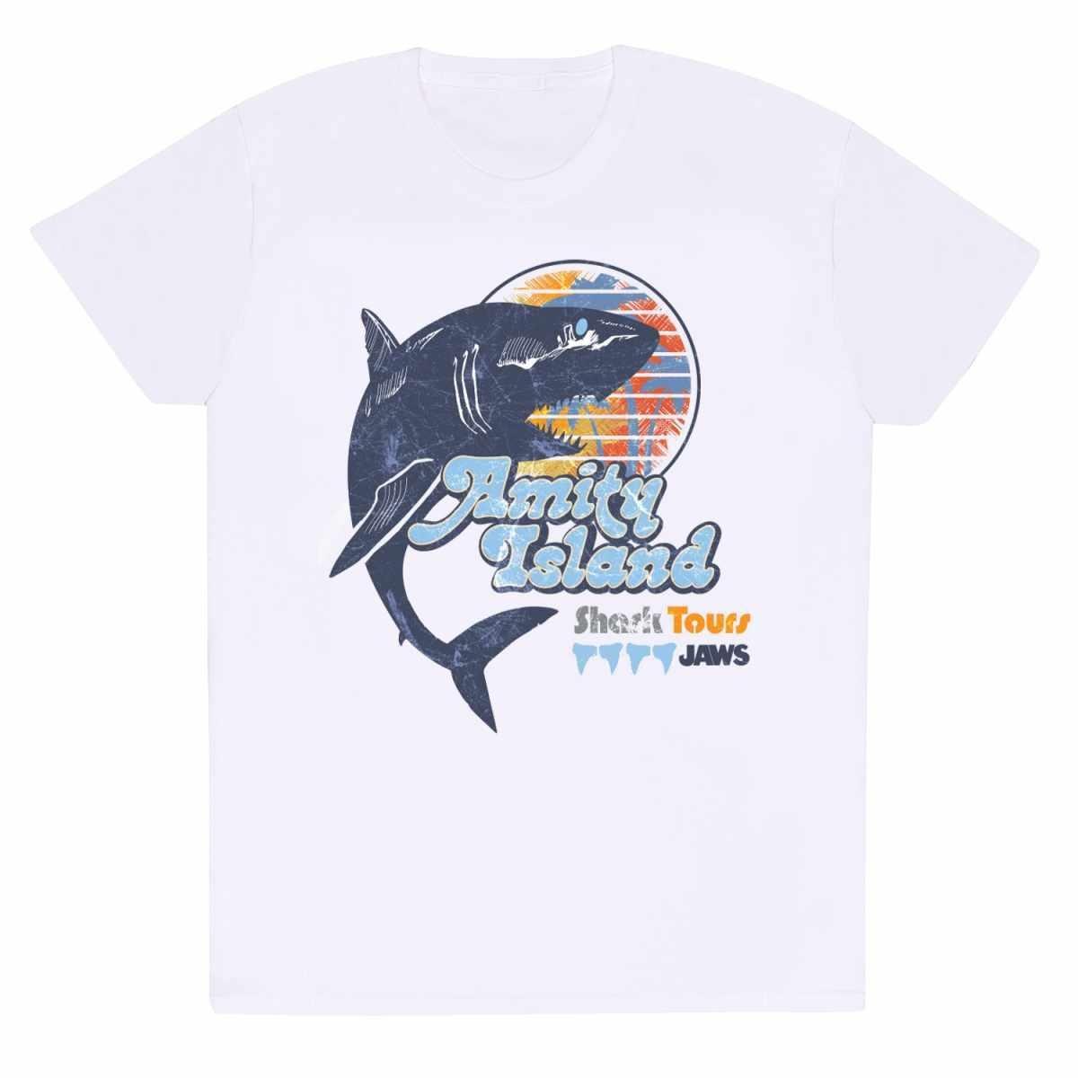 Amity Island Tours Tshirt Damen Weiss L von Jaws