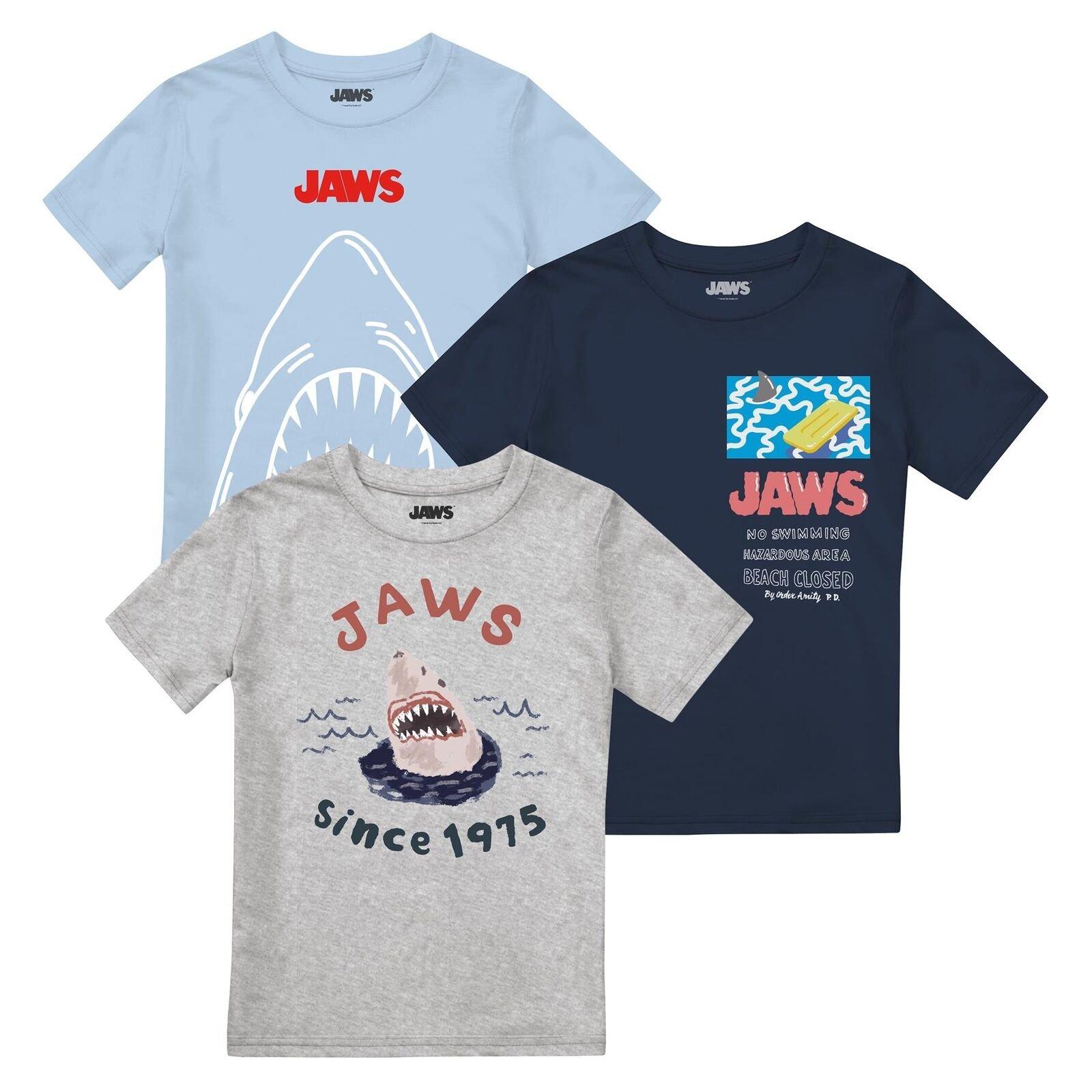 No Swimming Tshirt (3erpack) Jungen Multicolor 128 von Jaws