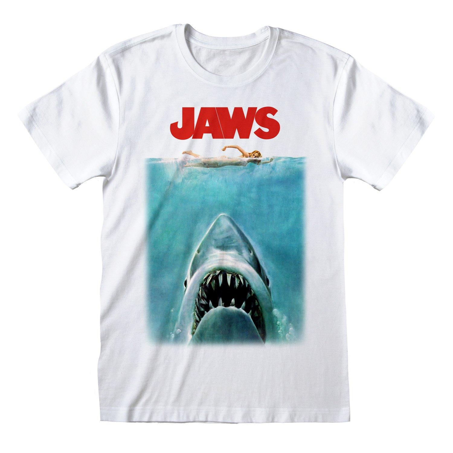 Tshirt Damen Weiss L von Jaws