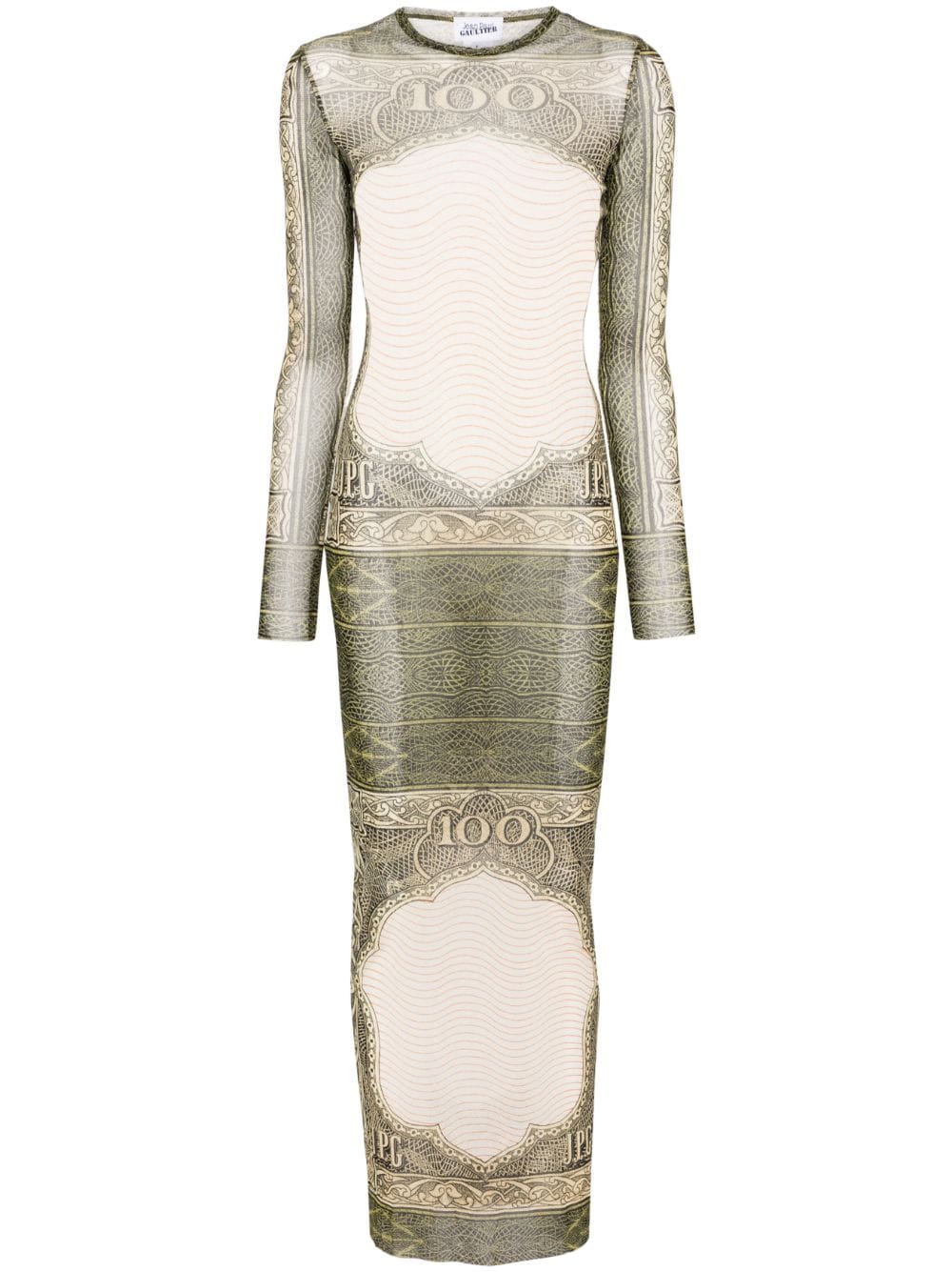 Jean Paul Gaultier Catrouche mesh maxi dress - White von Jean Paul Gaultier