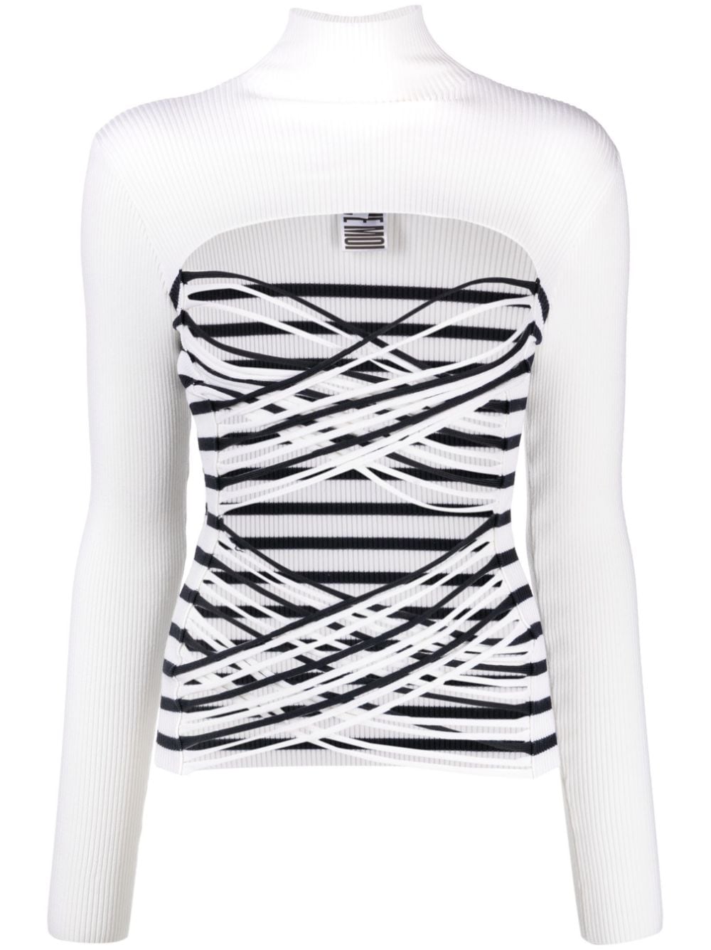 Jean Paul Gaultier cut-out knitted top - Neutrals von Jean Paul Gaultier