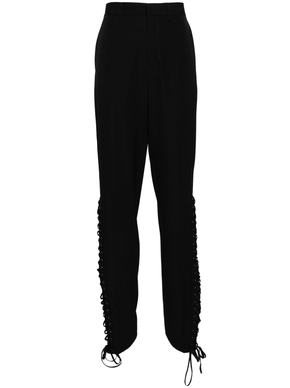 Jean Paul Gaultier lace-up wool trousers - Black von Jean Paul Gaultier