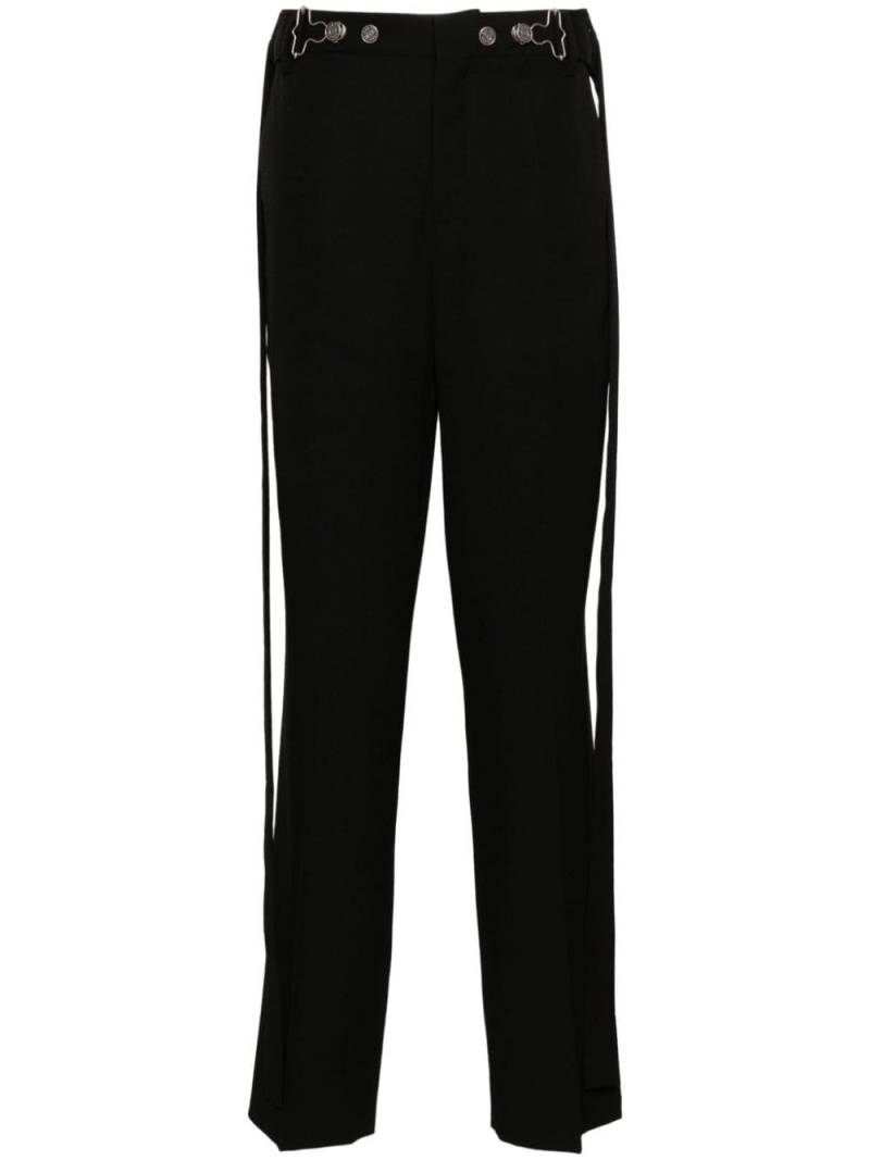 Jean Paul Gaultier pressed-crease tapered trousers - Black von Jean Paul Gaultier