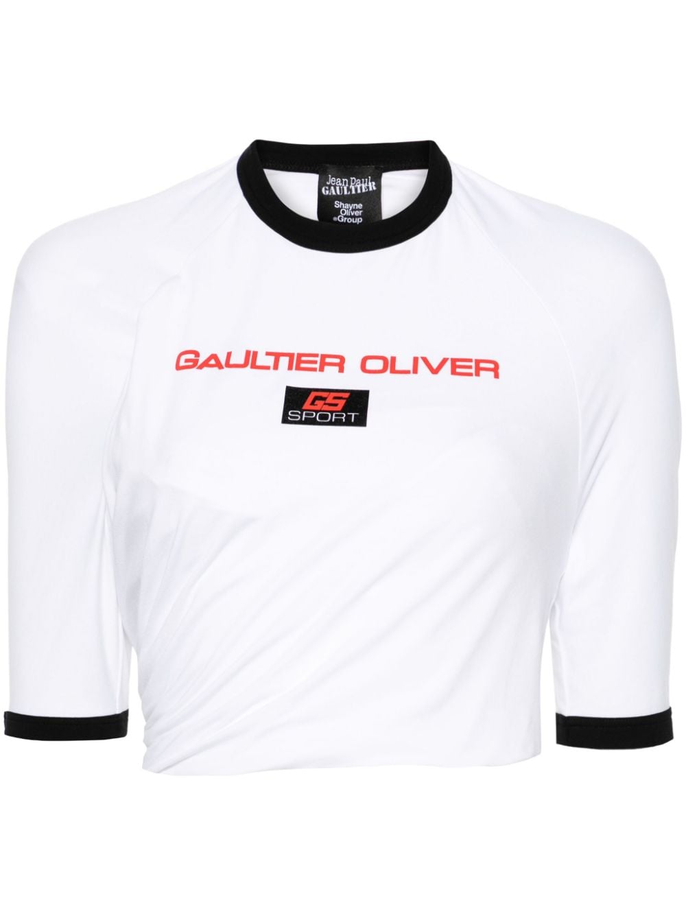 Jean Paul Gaultier x Shayne Oliver folded-style T-shirt - White von Jean Paul Gaultier