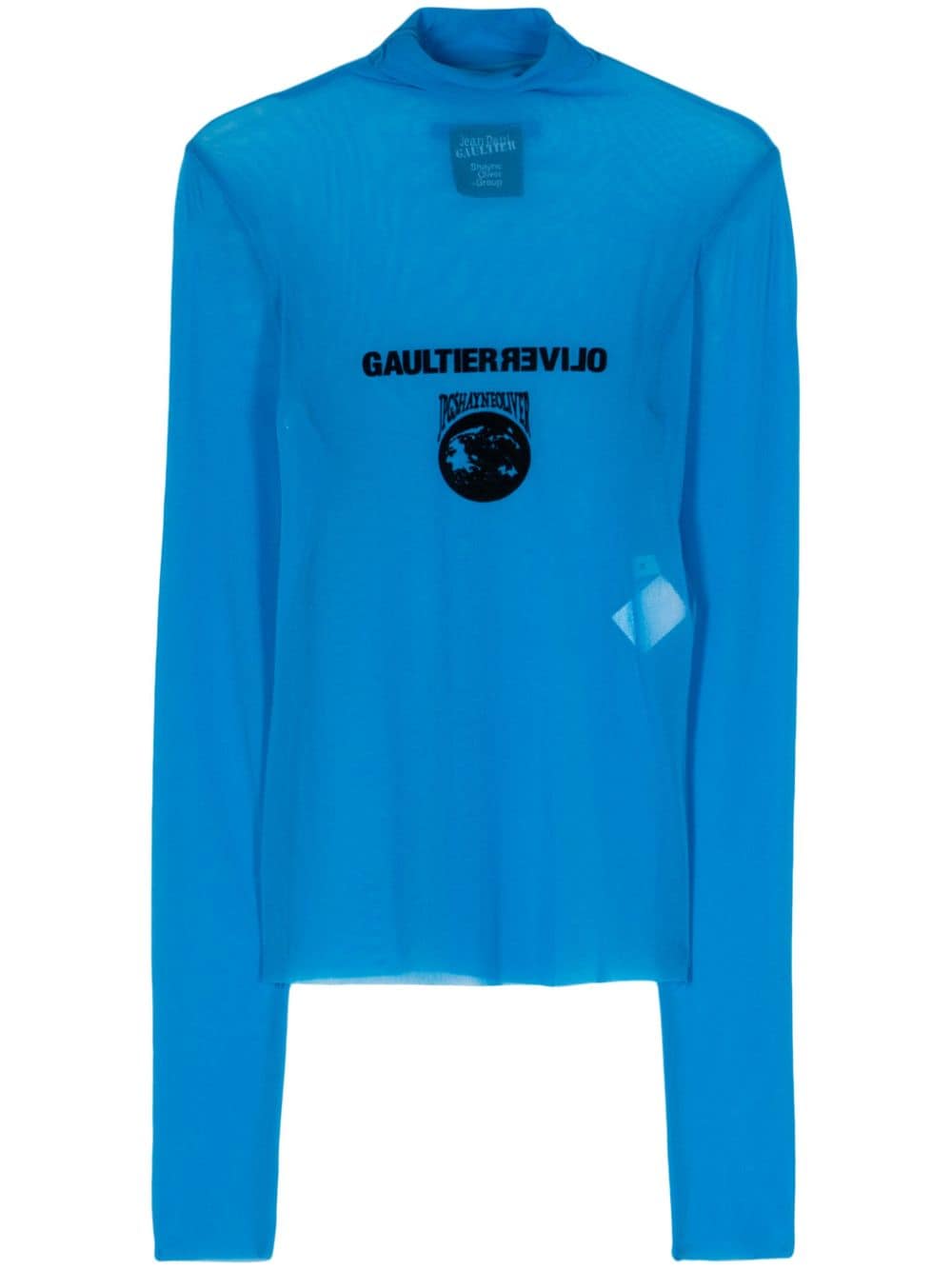 Jean Paul Gaultier x Shayne Oliver mesh T-shirt - Blue von Jean Paul Gaultier