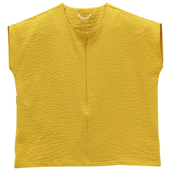 Jeanne Baret - Women's Sunflower Short-Sleeved Blouse - T-Shirt Gr 34;36;38;40;42;44;46 beige/grau;braun;gelb;schwarz von Jeanne Baret
