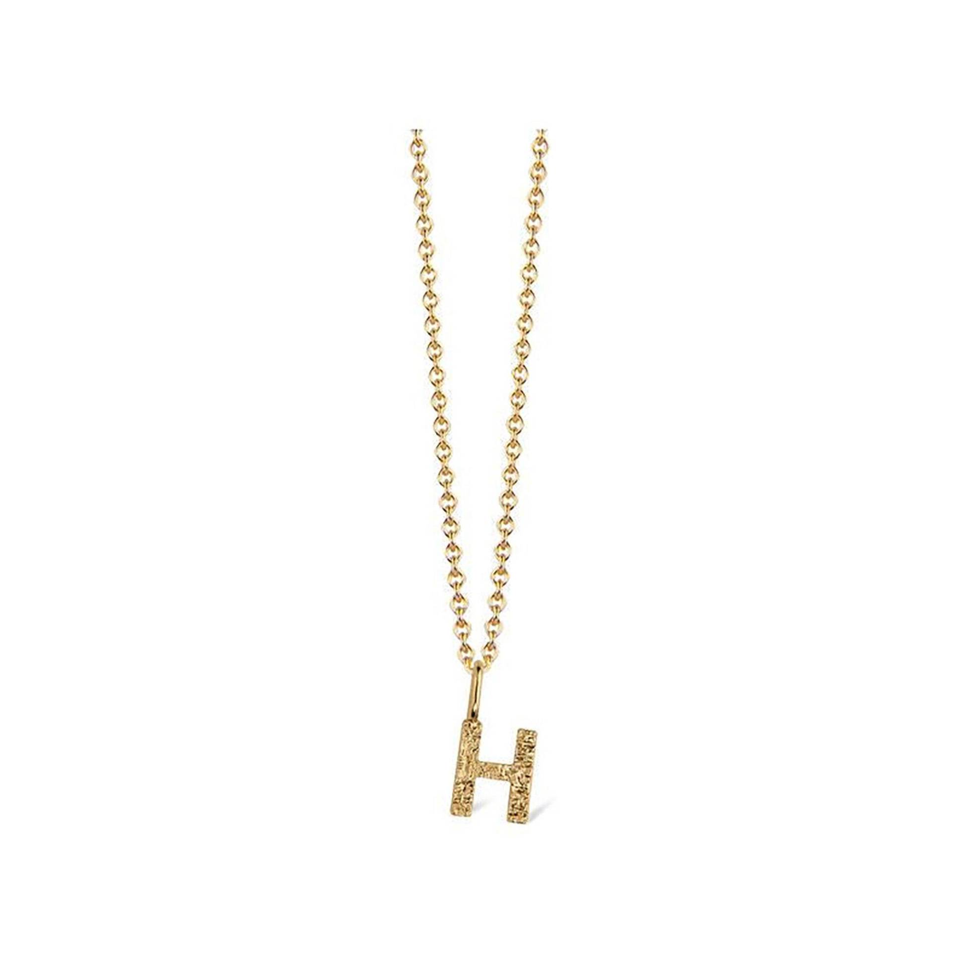 Halskette Mit Anhänger Damen Gold H von Jeberg Jewellery