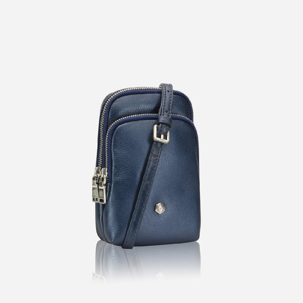 Ladies Small Sling Bag in Metallic Indigo Ladies Small Sling Bag in Metallic Indigo von Jekyll & Hide