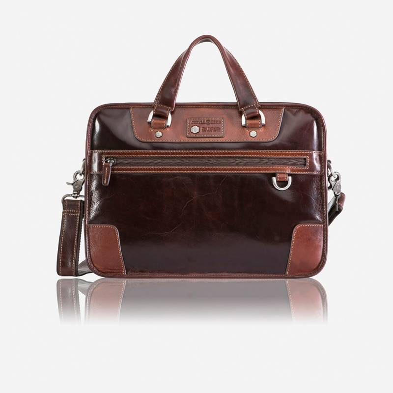 Oxford - Aktentasche mit 15" Laptopfach aus Leder in Tobacco von Jekyll & Hide