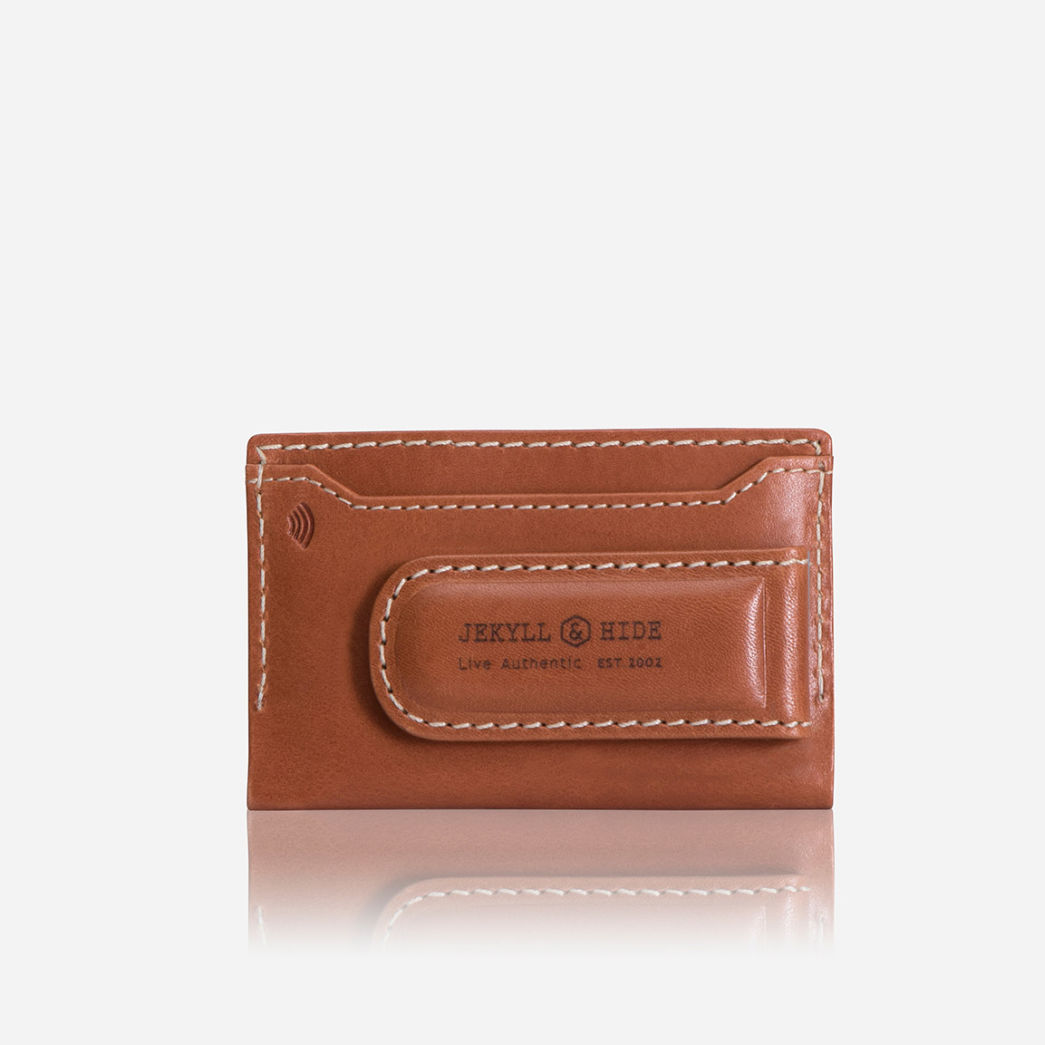 Roma - Money Clip and Card Holder in Tan von Jekyll & Hide